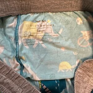 Little Sleepies Blue and Gray Pajama Set